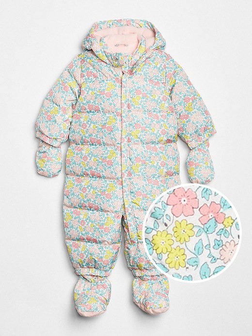 gap down puffer snowsuit