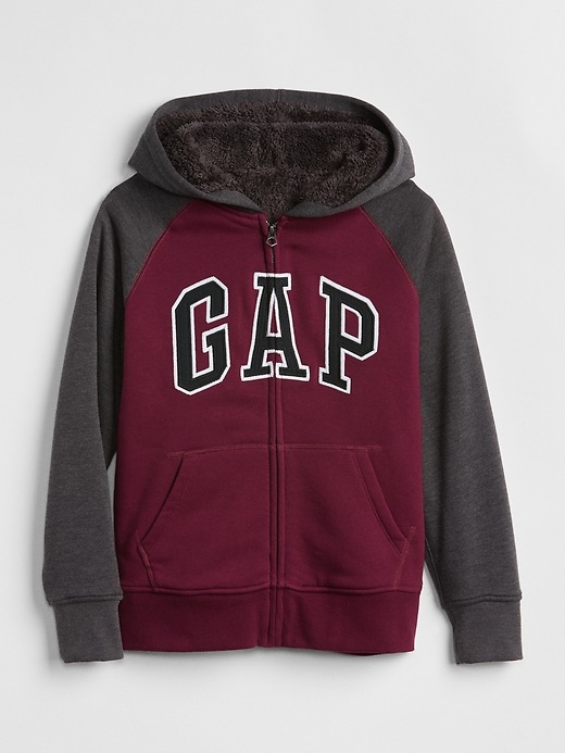 View large product image 1 of 1. Kids Gap Logo Cozy Hoodie Sweatshirt