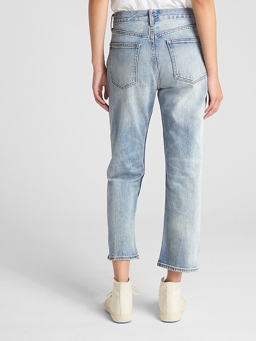 Image number 2 showing, Cone Denim&#174 High Rise Crop Straight Jeans