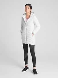 View large product image 5 of 7. GapFit Lightweight Hooded Puffer Jacket