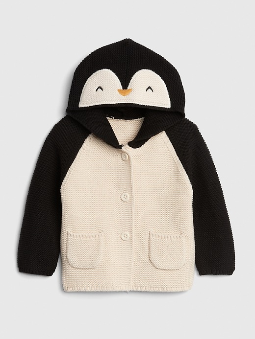 Image number 1 showing, Penguin Garter Hoodie Sweater