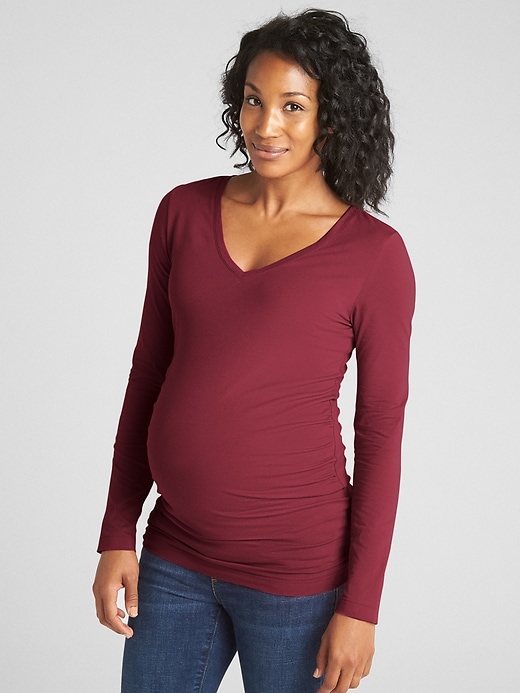 Image number 5 showing, Maternity Pure Body V-Neck T-Shirt