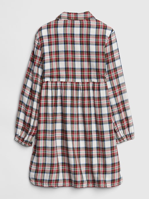 Image number 3 showing, Plaid Long Sleeve Dress