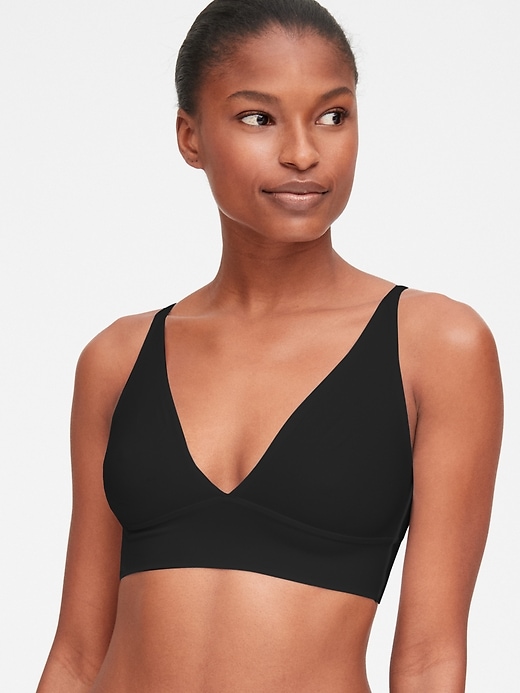 View large product image 1 of 1. Live-In Pretty Plunge Bralette
