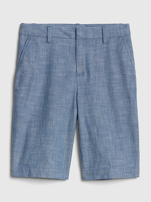 Image number 6 showing, 10" Bermuda Shorts in Stretch Chambray