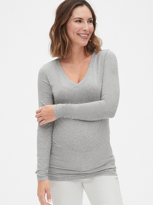 Image number 8 showing, Maternity Pure Body V-Neck T-Shirt