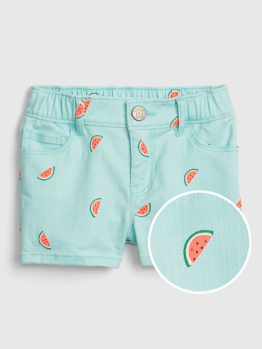 Image number 1 showing, Toddler Watermelon Shortie Shorts