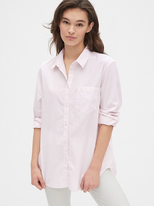 View large product image 1 of 1. Fitted Boyfriend Oxford Shirt