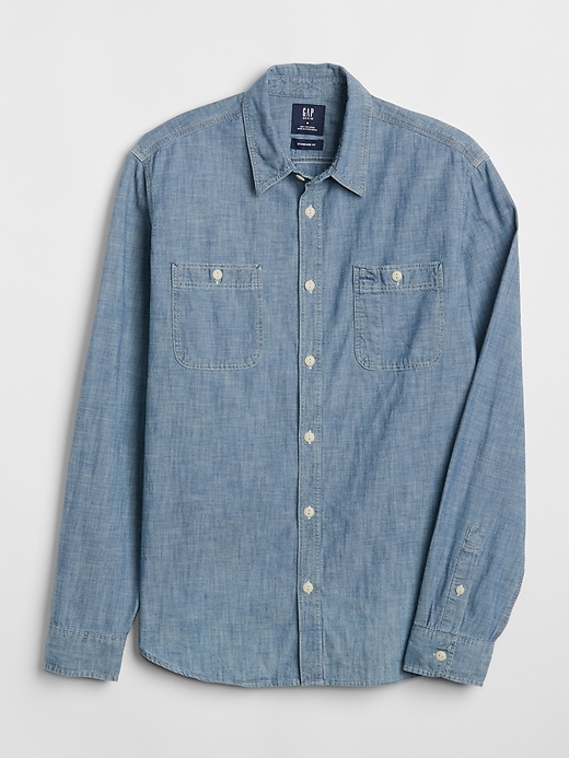 Image number 6 showing, Icon Chambray Worker Shirt