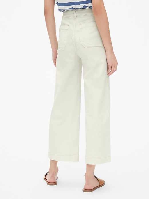 Image number 9 showing, High Rise Mariner Wide-Leg Jeans