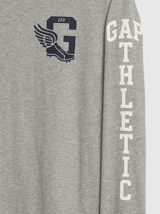 Image number 2 showing, Gap Athletic Logo Long Sleeve Crewneck T-Shirt