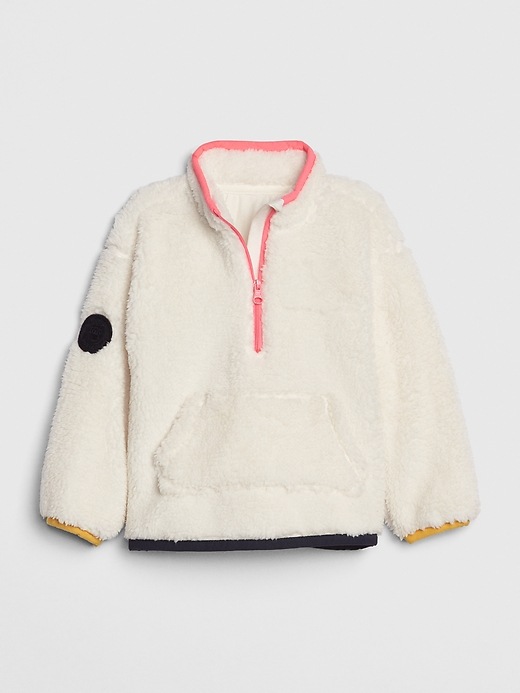 View large product image 1 of 1. Toddler Sherpa Half-Zip Sweatshirt