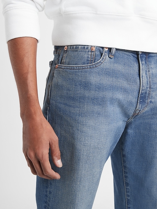 Image number 5 showing, GapFlex Straight Jeans with Washwell