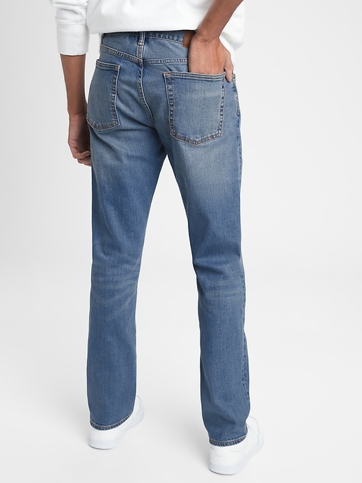 Image number 2 showing, GapFlex Straight Jeans with Washwell