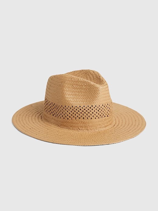 View large product image 1 of 1. Straw Fedora