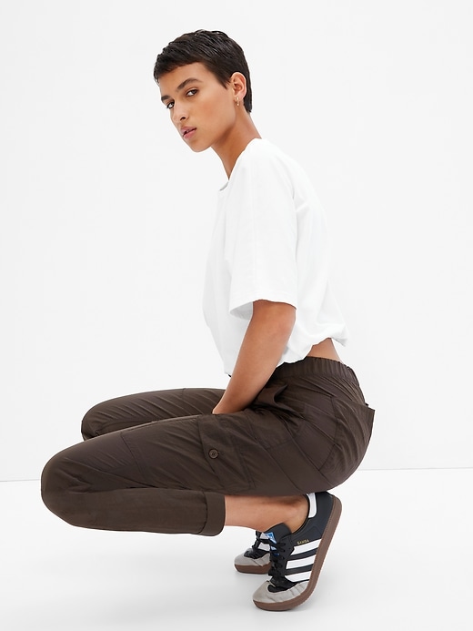 Image number 3 showing, Nylon Pull-On Cargo Pants