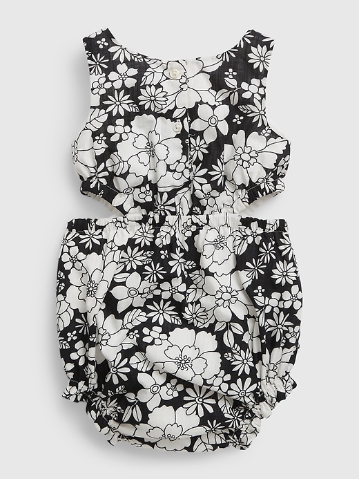 Image number 2 showing, Baby Floral Bubble Shorty Outfit Set