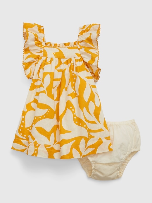 Image number 3 showing, Baby Tropical Flutter Sleeve Dress