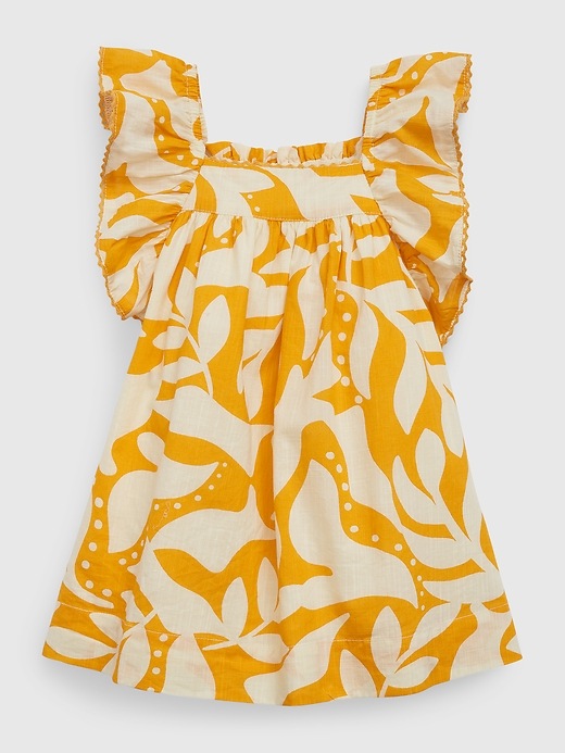 Image number 1 showing, Baby Tropical Flutter Sleeve Dress