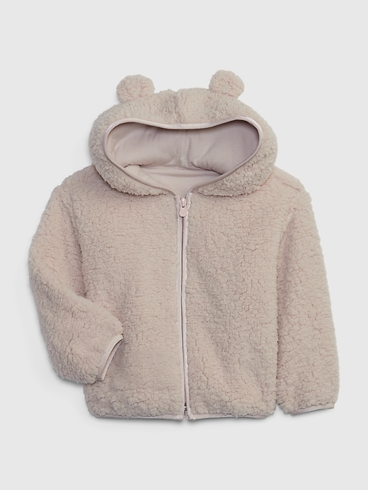 View large product image 1 of 1. Toddler Sherpa Bear Jacket