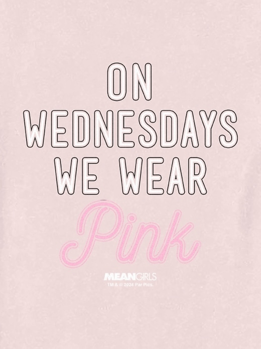 Image number 2 showing, Toddler Mean Girls On Wednesdays We Wear Pink Graphic Tee
