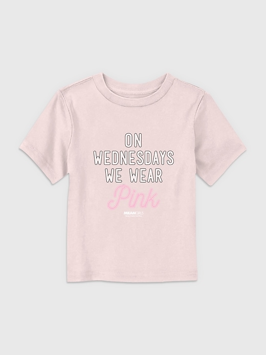 Image number 1 showing, Toddler Mean Girls On Wednesdays We Wear Pink Graphic Tee