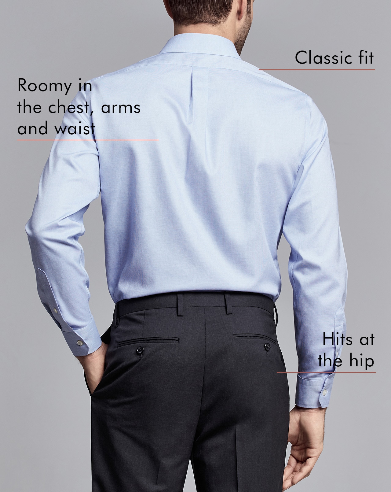 classic fit shirt side