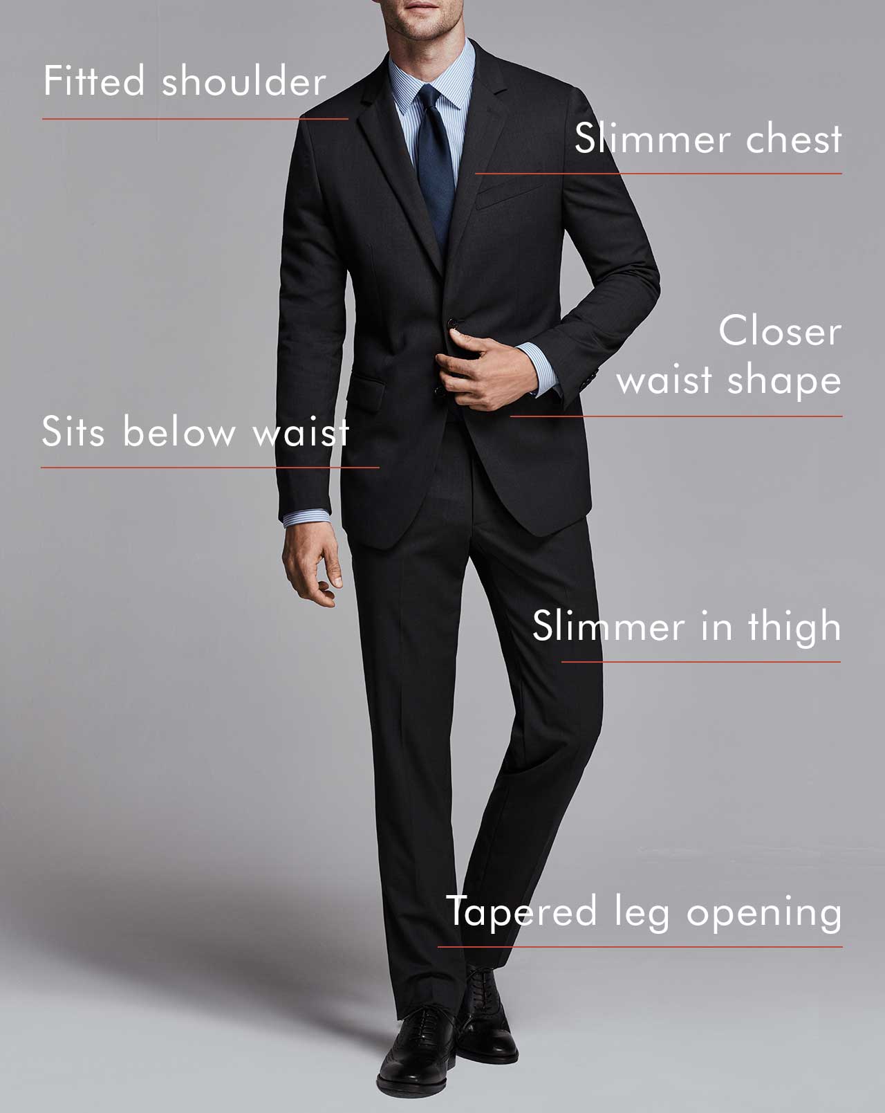 men's slim suit