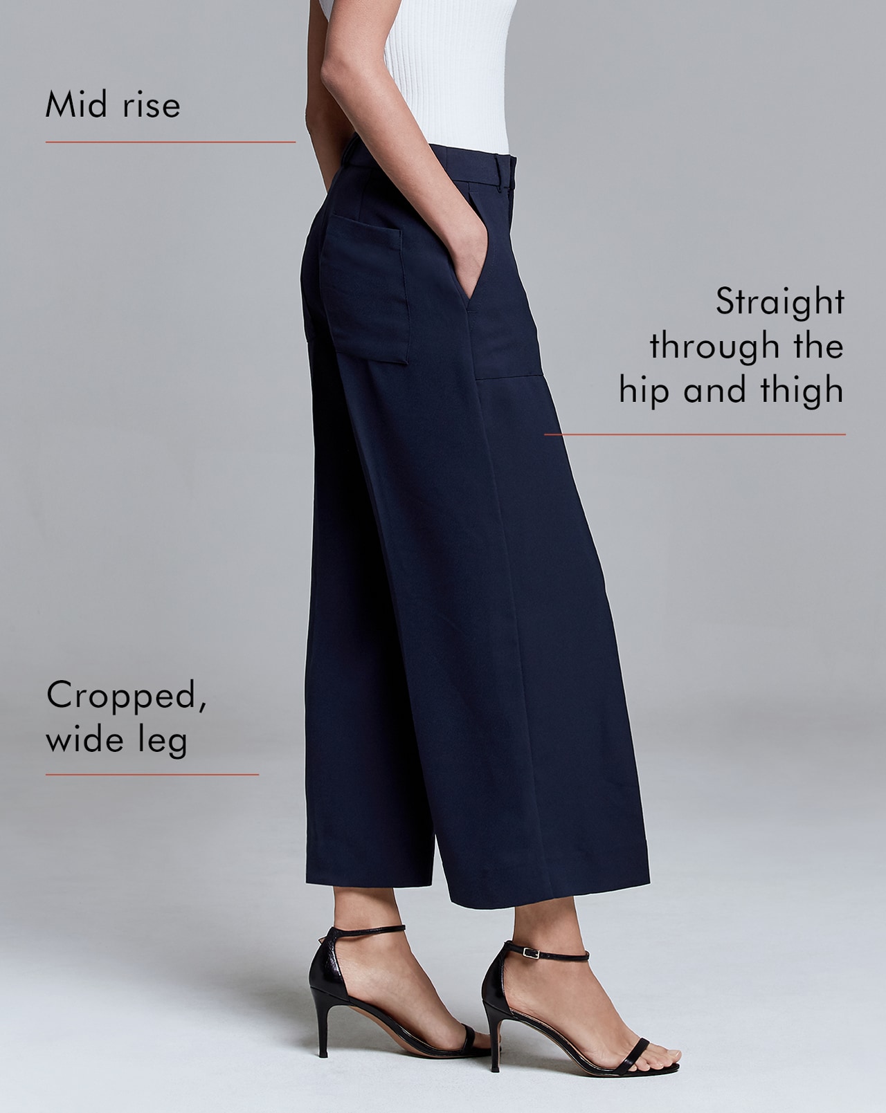 black fit pant back