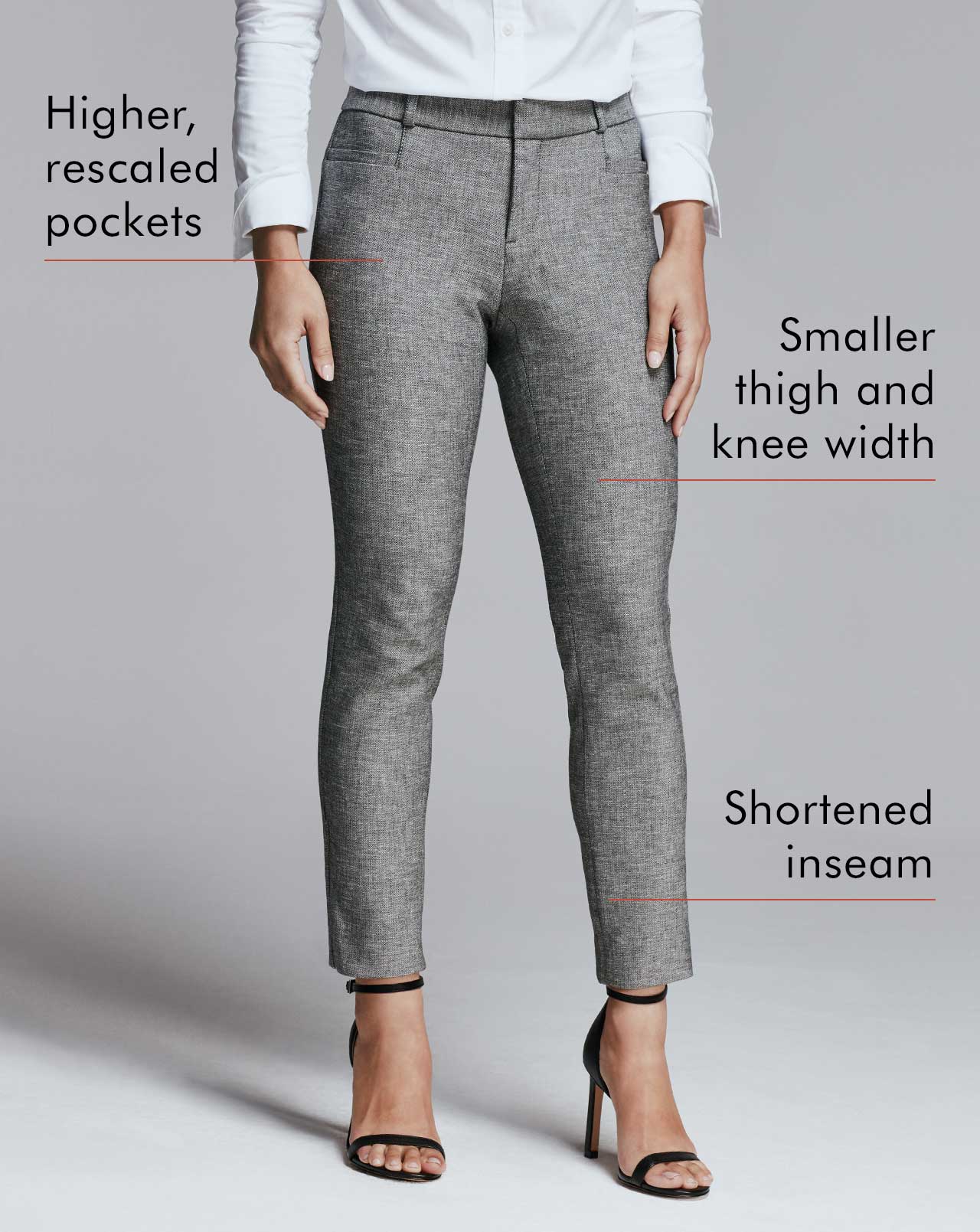 petite's pants front