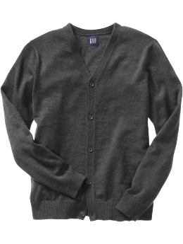 Mens Cardigan Sweaters m Charcoal