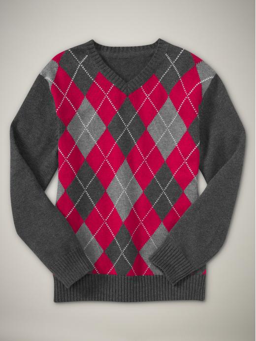 Gap Argyle Vneck Sweater