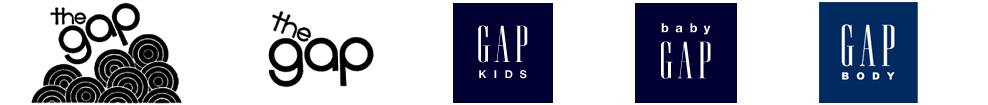 Multiple Gap Trademarked Logos