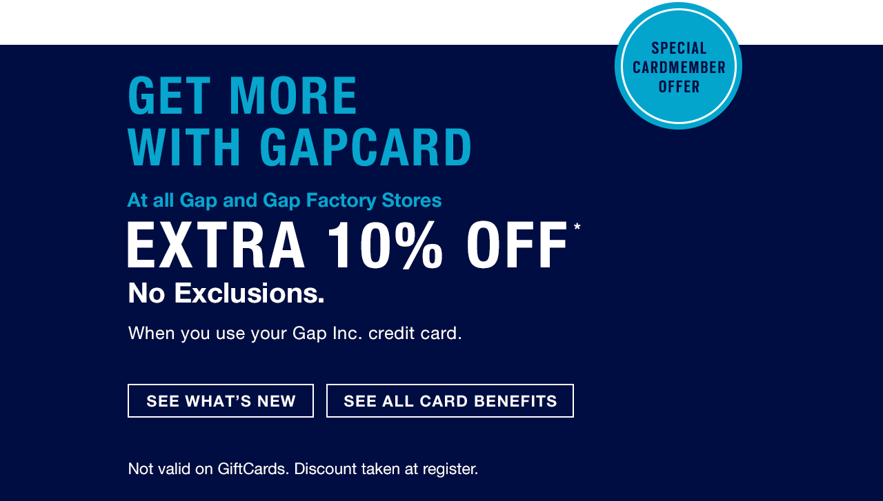 gap card benefits