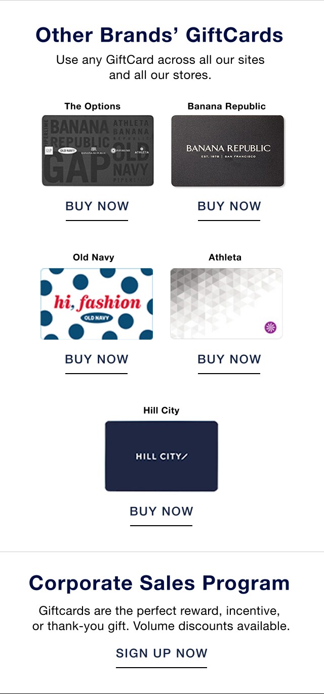 Gap Old Navy Banana Republic Athleta Gift Card Balance