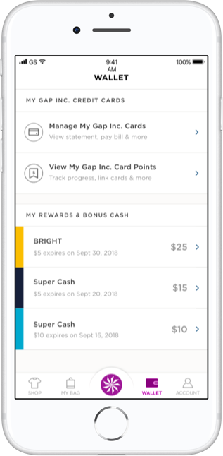 gap visa credit card