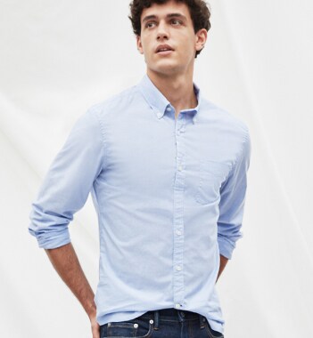 gap black denim shirt