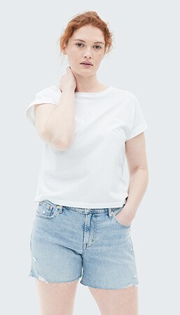 gap bermuda jean shorts