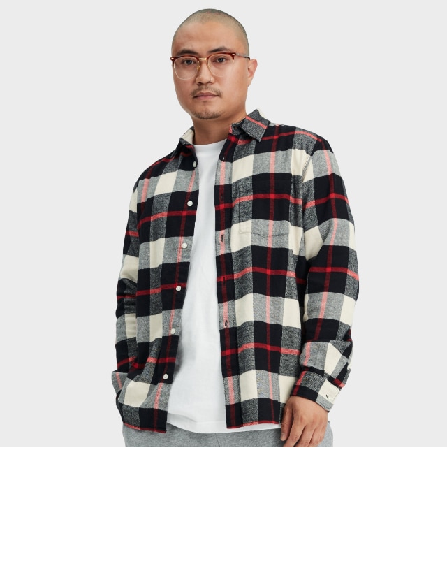 button down shirt gap