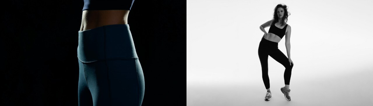 We combined our Blackout and Sculpt fabrications to create the ultimate pair. One legging. Max power.