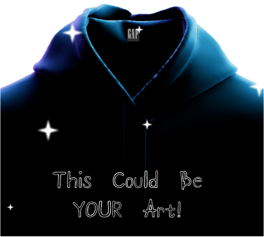 black hoodie this could be your art