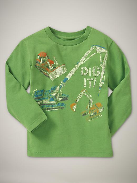 1 of 8 showing, with the color alligator of product Long-sleeve graphic T