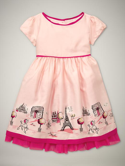 1 of 8 showing, with the color bashful pink of product Walk in Paris dress