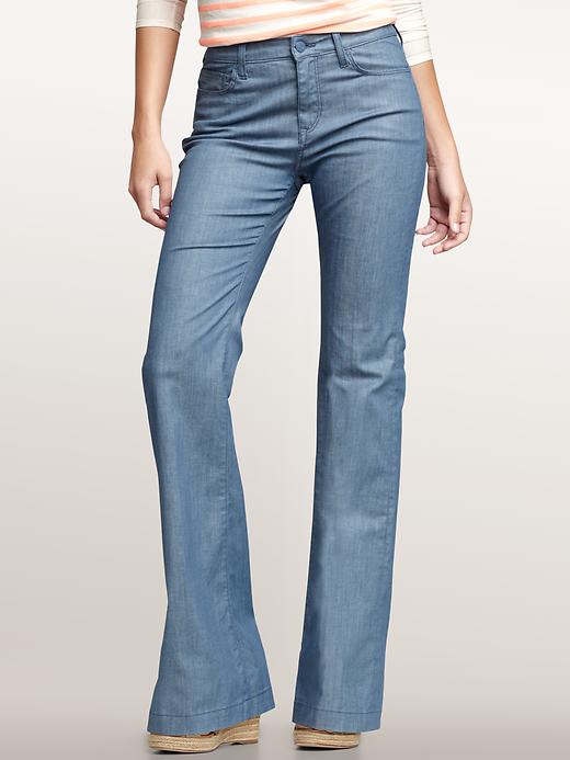 1 of 8 showing, with the color hermosa of product 1969 mid-weight high-rise trouser jeans