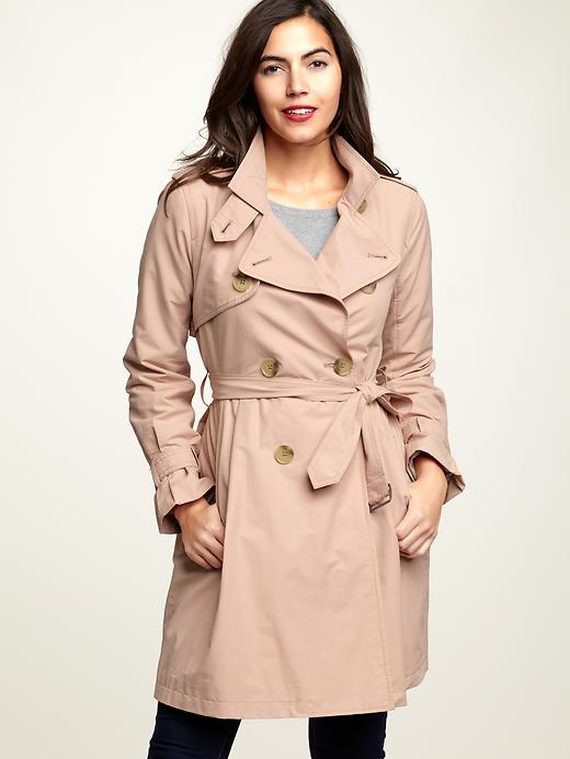 1 of 8 showing, with the color bubbly of product Pleated trench coat