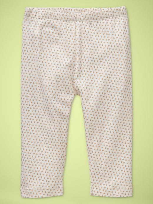 1 of 8 showing, with the color ivory print of product Pretty printed leggings