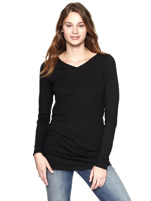 black longline tunic