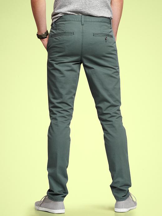 2 of 8 showing, with the color summer opal of product 1969 denim-washed khaki (skinny fit)