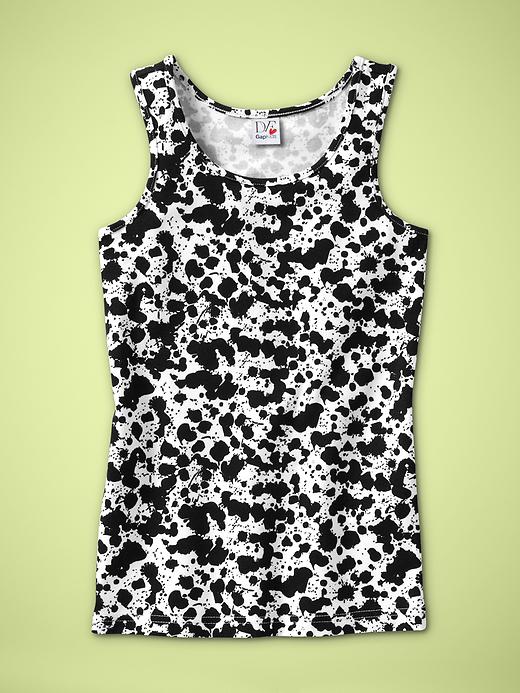 1 of 8 showing, with the color true black of product DVF ♥ GapKids printed  tank