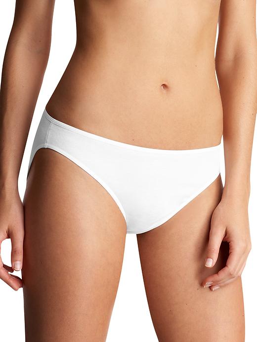 1 of 8 showing, with the color white of product Basic bikini